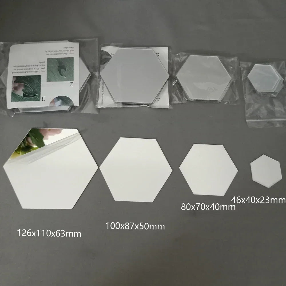 Hexagon Mirror Wall Panels