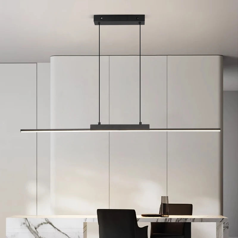 Linear LED Pendant Lamp – Modern Kitchen & Living Room Light