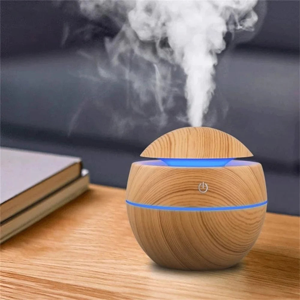 Essential Oil Humidifier – Wood Grain Aromatherapy Diffuser