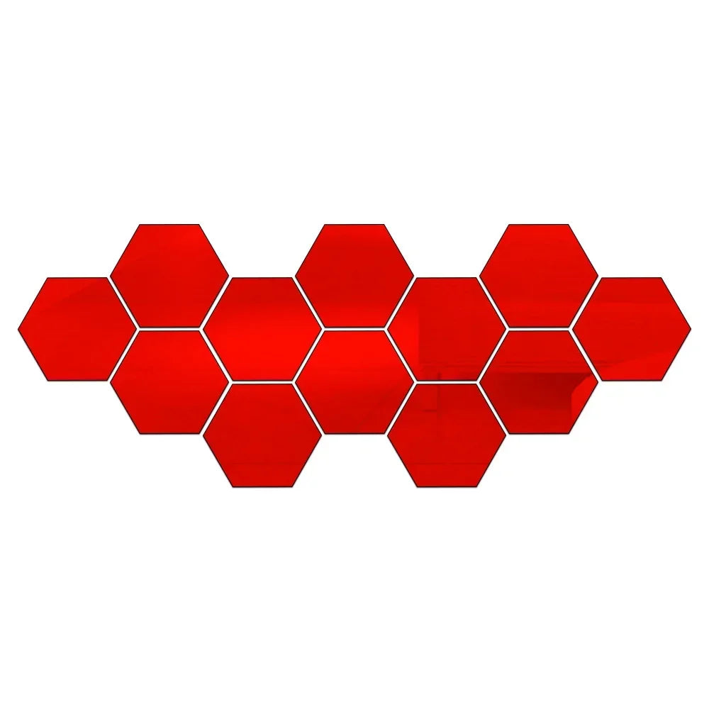 Hexagon Mirror Wall Panels