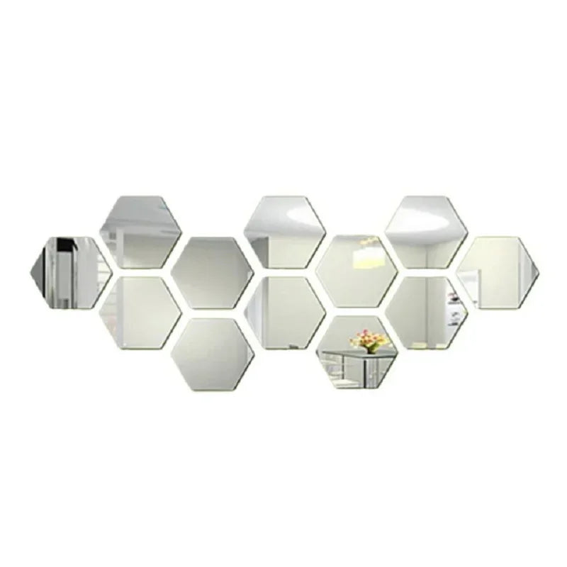 Hexagon Mirror Wall Panels