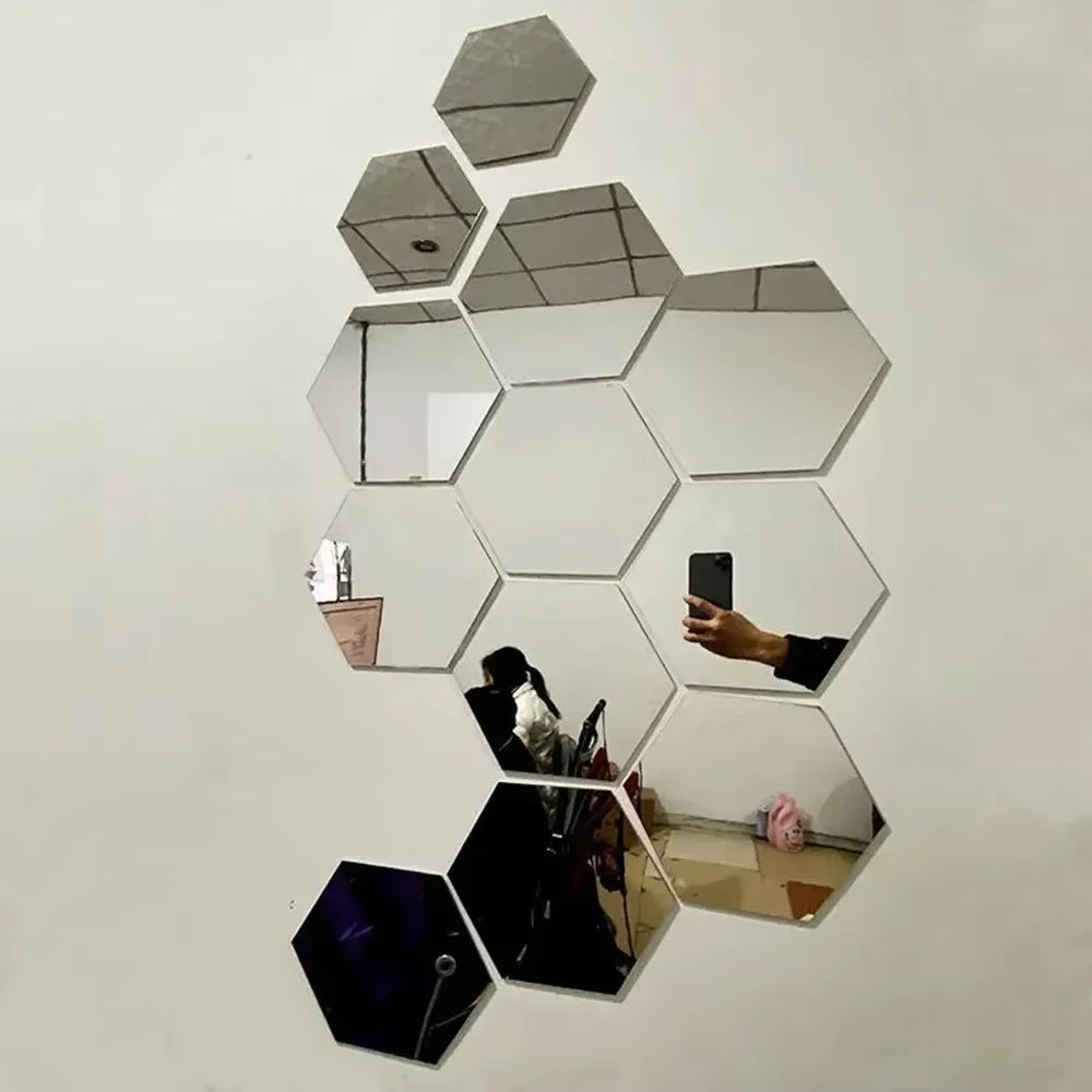 Hexagon Mirror Wall Panels
