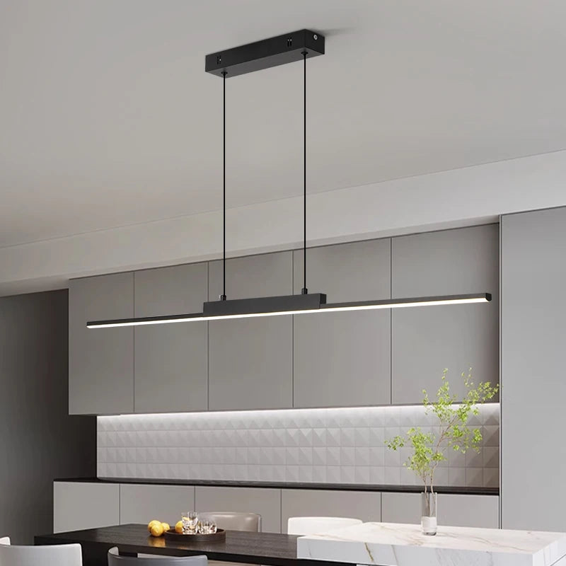 Linear LED Pendant Lamp – Modern Kitchen & Living Room Light