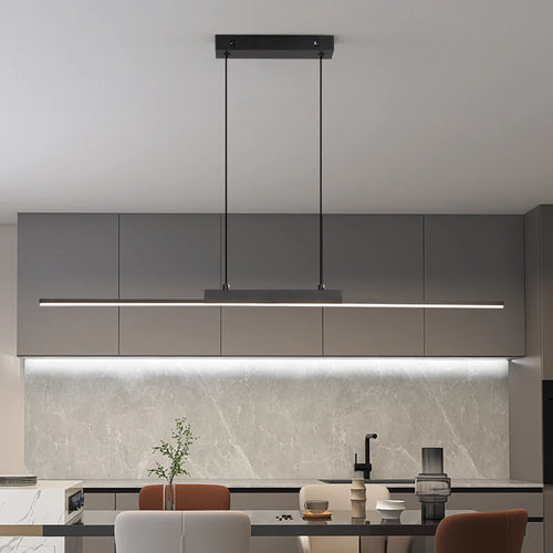 Linear LED Pendant Lamp – Modern Kitchen & Living Room Light