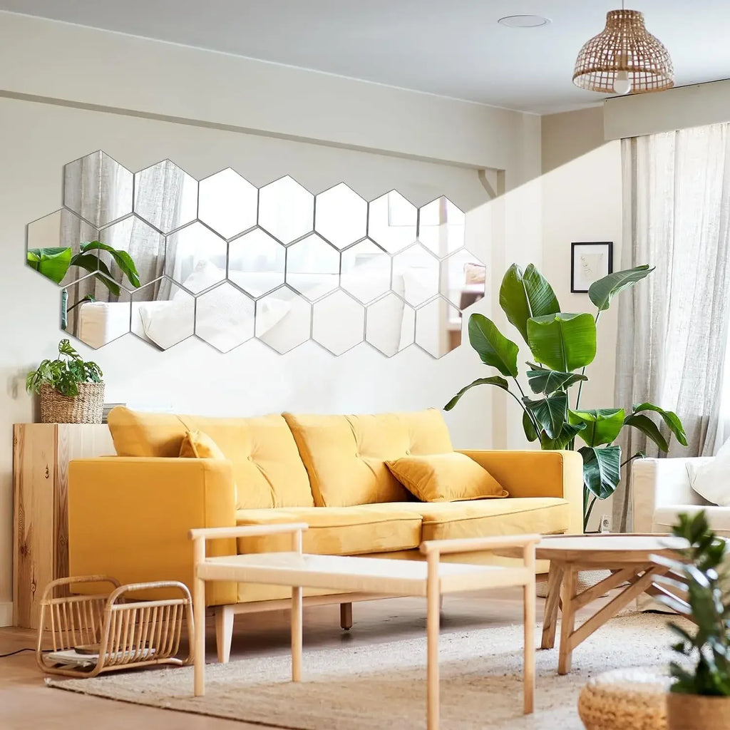 Hexagon Mirror Wall Panels